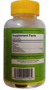 GUMVITS Calcium + Vitamin D3 back
