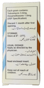 TobraDex ointment back