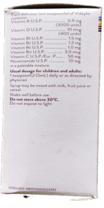 VIDAYLIN Syrup back